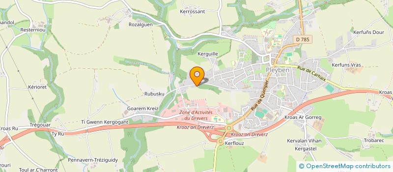 localisation de l'entreprise COOPERATIVE AGRICOLE PORELIA  PLEYBEN