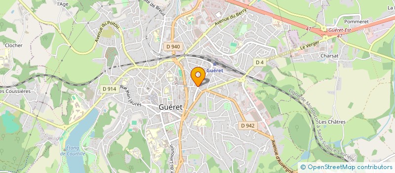 localisation de l'entreprise COOPERATIVE AGRILIM à GUERET