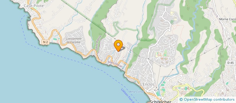 localisation de l'entreprise COOPERATIVE ALIMENT GENERAL AUX ANTILLES  SCHOELCHER