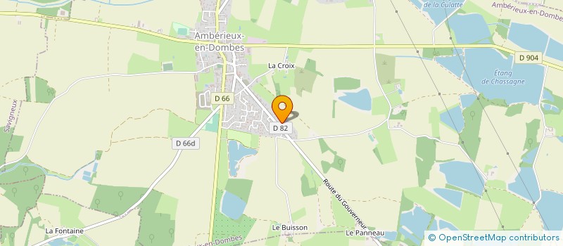 localisation de l'entreprise COOPERATIVE APICOLE AUVERGNE-RHONE-ALPES à AMBERIEUX-EN-DOMBES
