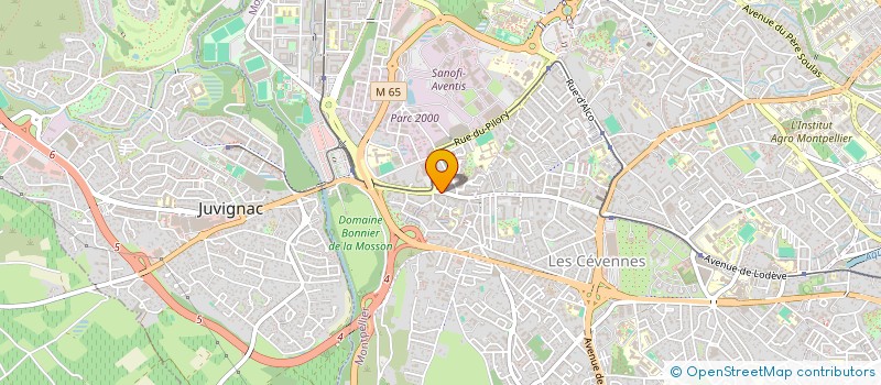 localisation de l'entreprise COOPERATIVE APIS à MONTPELLIER