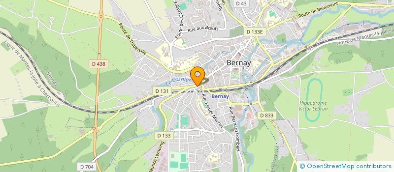 localisation de l'entreprise COOPERATIVE BIOMARCHE  BERNAY