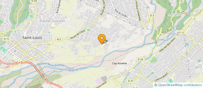 localisation de l'entreprise COOPERATIVE CARBURANT D INTERET REGIONAL PUBLIC PRIVE  SAINT-LOUIS