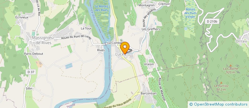 localisation de l'entreprise COOPERATIVE CITOYENNE  LUCEY