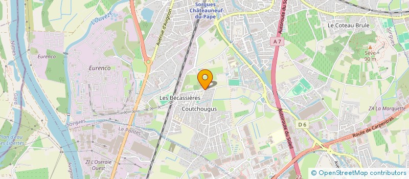 localisation de l'entreprise COOPERATIVE COLUMBA  SORGUES