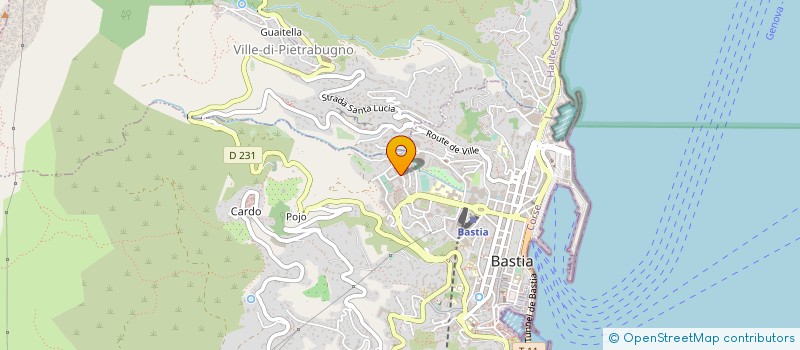 localisation de l'entreprise COOPERATIVE D'ACTIVITE ET D'EMPLOI DANS LES SERVICES A LA PERSONNE ET LA SILVER ECONOMIE à BASTIA