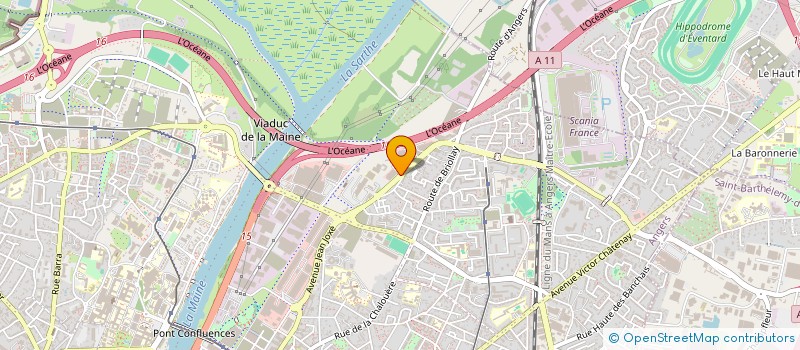 localisation de l'entreprise COOPERATIVE D ALIMENTATION BIOLOGIQUE D'ANJOU  ANGERS