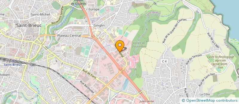 localisation de l'entreprise COOPERATIVE D'EXPLOITATION ET DE REPARTITION PHARMACEUTIQUE DE BRETAGNE ATLANTIQUE  SAINT-BRIEUC