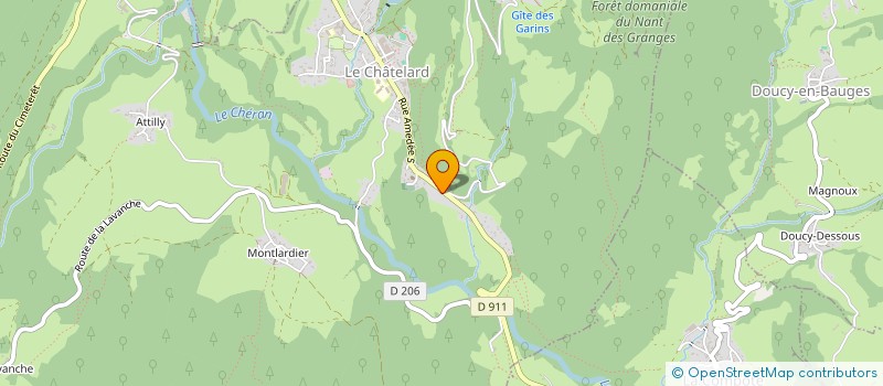 localisation de l'entreprise COOPERATIVE D'HABITANTS LE GRAND PRE HAUT  LE CHATELARD