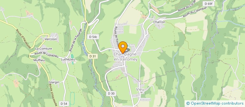 localisation de l'entreprise COOPERATIVE D'HABITANTS REINE-DES-PRES  VALROMEY-SUR-SERAN