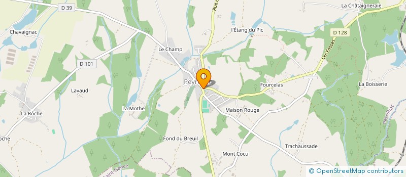 localisation de l'entreprise COOPERATIVE D'UTILISATION DE MATERIEL AGRICOLE DE SAINT GENCE  SAINT-GENCE