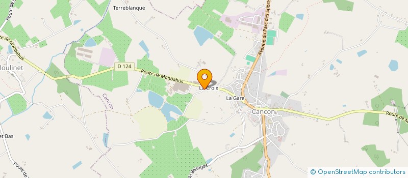 localisation de l'entreprise COOPERATIVE D'UTILISATION DE MATERIEL AGRICOLE DES DEUX MONTS  MONBAHUS