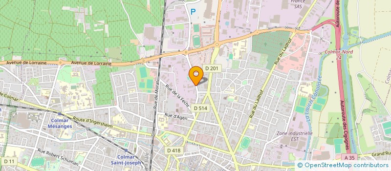 localisation de l'entreprise COOPERATIVE DE CORDONNIERS ET CHAUSSEURS à COLMAR