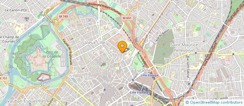 localisation de l'entreprise COOPERATIVE DE GESTION TOURISTIQUE LILLE  LILLE