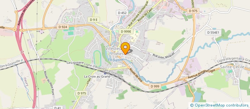 localisation de l'entreprise COOPERATIVE DE L'ECOLE ELEMENTAIRE PUBLIQUE  VILLEDIEU-LES-POELES-ROUFFIGNY