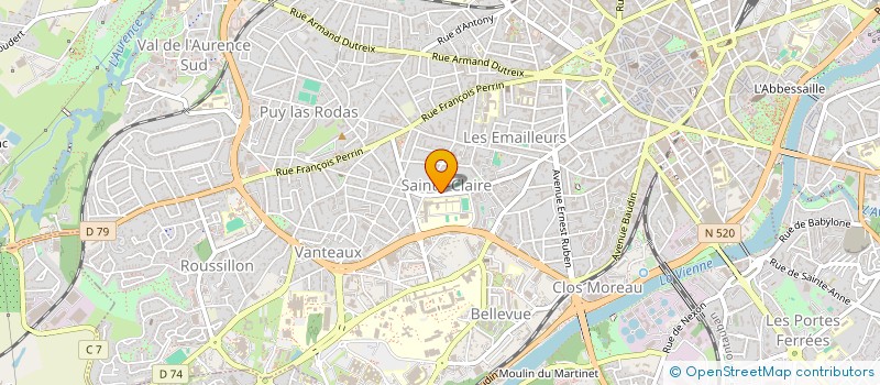 localisation de l'entreprise COOPERATIVE DE L'ECOLE J-M A PAROUTAUD  LIMOGES