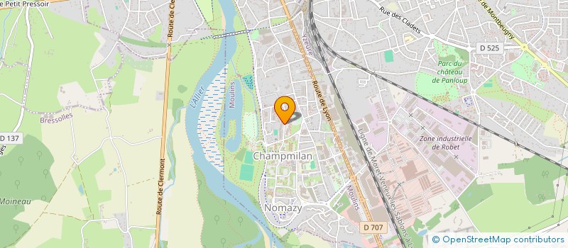 localisation de l'entreprise COOPERATIVE DE L'ECOLE LEONARD DE VINCI  MOULINS