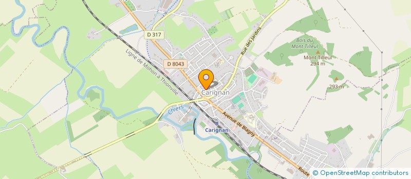 localisation de l'entreprise COOPERATIVE DE L'ECOLE PRIMAIRE DE BLAGNY  BLAGNY