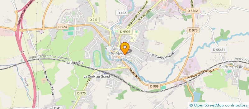 localisation de l'entreprise COOPERATIVE DE L ECOLE PRIMAIRE PUBLIQUE  VILLEDIEU-LES-POELES-ROUFFIGNY