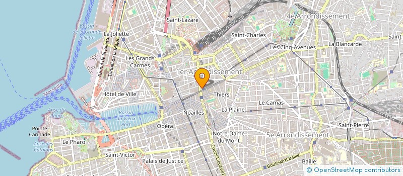 localisation de l'entreprise COOPERATIVE DE SERVICES ET DE CONSEILS EN ORGANISATION, EN GESTION ET COMMUNICATION  MARSEILLE