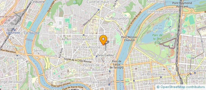 localisation de l'entreprise COOPERATIVE DE TISSAGE A DOMICILE à LYON