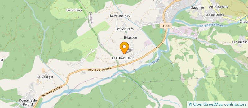 localisation de l'entreprise COOPERATIVE DES AGRICULTEURS DE L'UBAYE  JAUSIERS