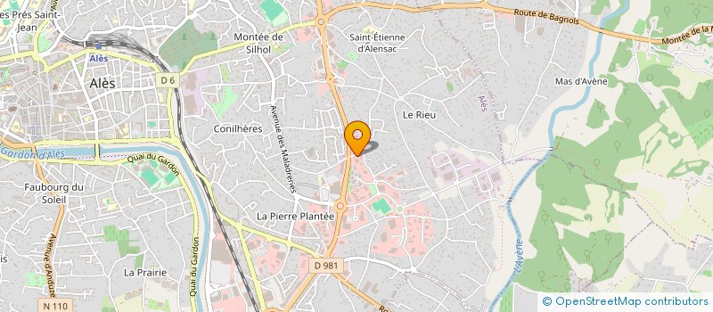 localisation de l'entreprise COOPERATIVE DES AUTOCARISTES REUNIS à ALES