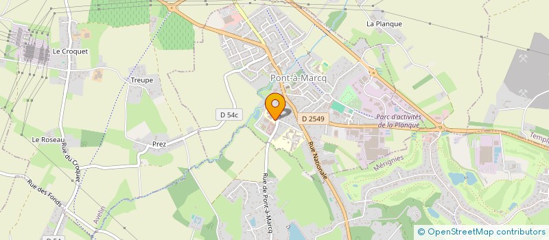 localisation de l'entreprise COOPERATIVE DES ELEVES DU COLLEGE DOLTO DE  PONT A MARCQ  PONT-A-MARCQ