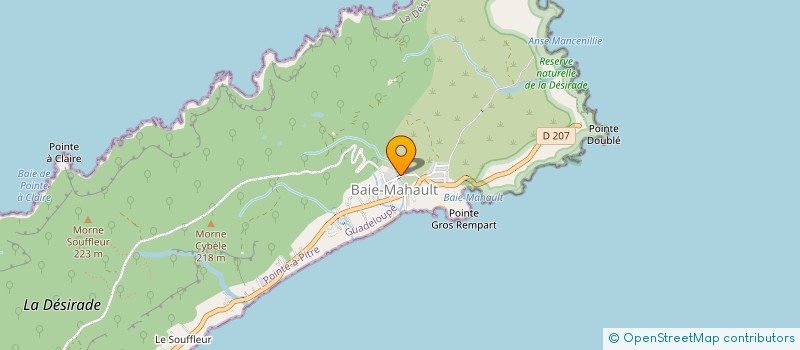 localisation de l'entreprise COOPERATIVE DES MARINS PECHEUR à LA DESIRADE