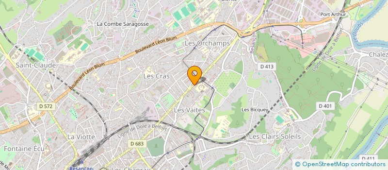 localisation de l'entreprise COOPERATIVE DES SYLVICULTEURS DU DOUBS à BESANCON
