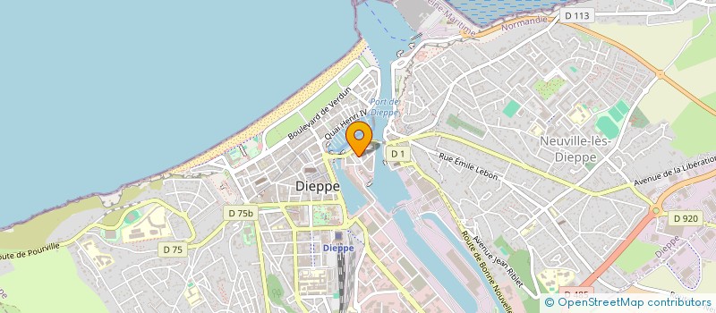 localisation de l'entreprise COOPERATIVE DIEPPOISE PRODUITS MER à DIEPPE