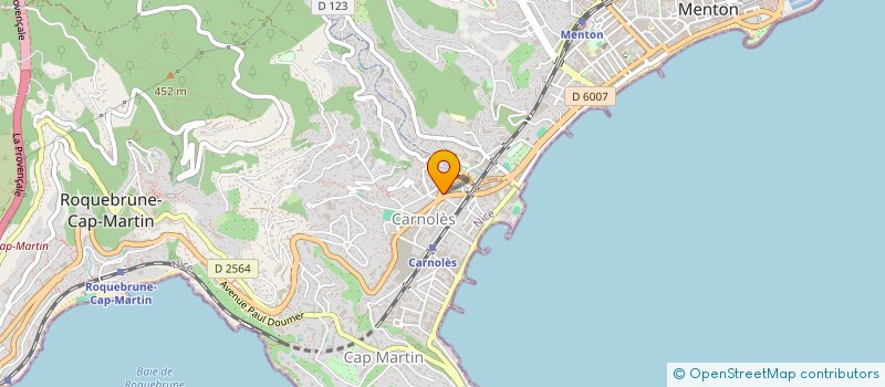 localisation de l'entreprise COOPERATIVE DU BATIMENT à ROQUEBRUNE CAP MARTIN