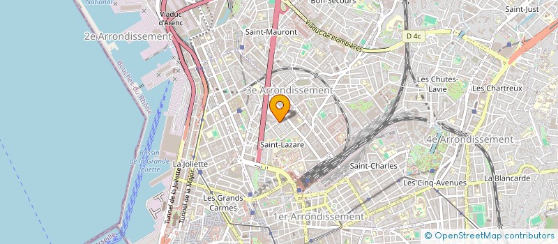 localisation de l'entreprise COOPERATIVE DU COMITE SOCIAL DES DOUANES EN PROVENCE à MARSEILLE