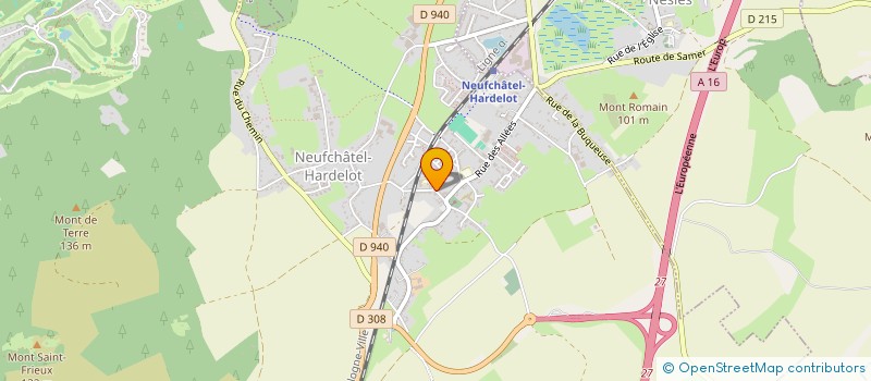 localisation de l'entreprise COOPERATIVE DU GROUPE SCOLAIRE BLERIOT/DOLTO  NEUFCHATEL-HARDELOT