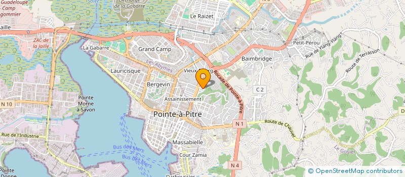 localisation de l'entreprise COOPERATIVE DU SOLEIL à LES ABYMES