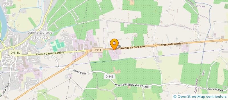 localisation de l'entreprise COOPERATIVE DU SUD-OUEST  ALLEZ-ET-CAZENEUVE