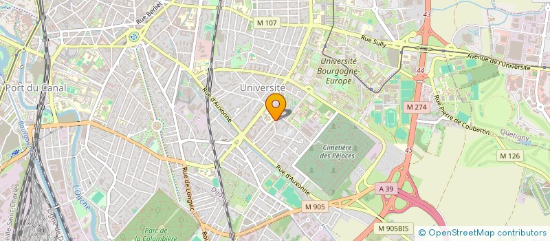 localisation de l'entreprise COOPERATIVE ECOLE MATERNELLE MANSART  DIJON