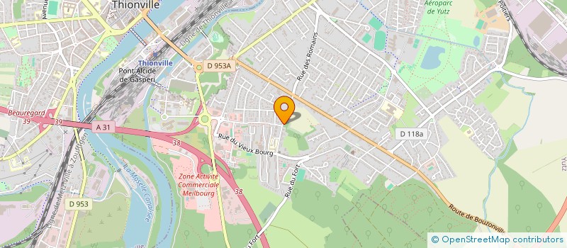 localisation de l'entreprise COOPERATIVE ECOLE MATERNELLE PASTEUR  YUTZ