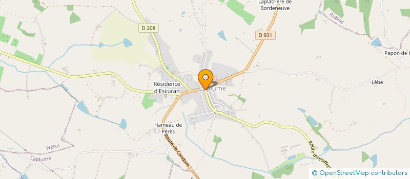 localisation de l'entreprise COOPERATIVE EUROPHARM  LAPLUME