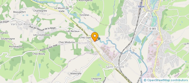 localisation de l'entreprise COOPERATIVE FRUITIERE DU LIMOUSIN à VARS-SUR-ROSEIX