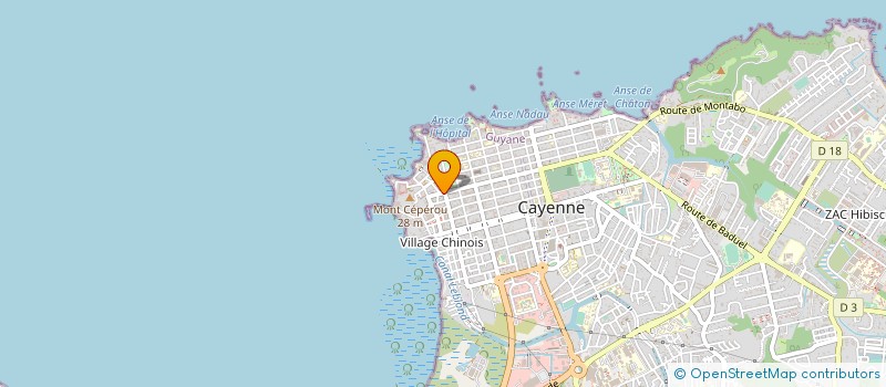 localisation de l'entreprise COOPERATIVE FRUITIERE MARAICHERE ET VIVRIERE DE GUYANE à CAYENNE