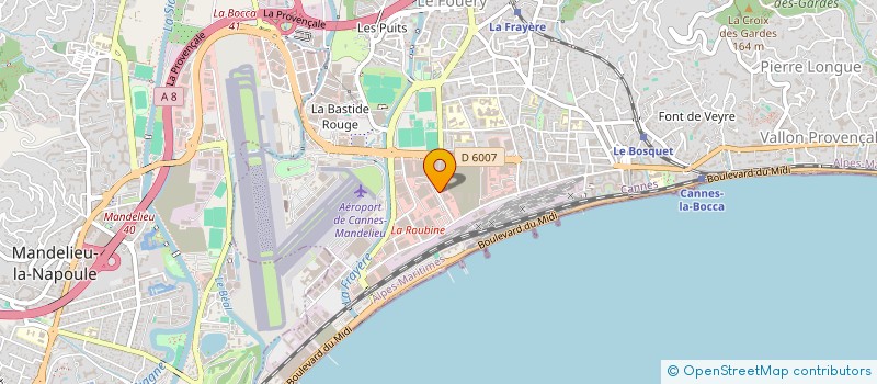 localisation de l'entreprise COOPERATIVE GENERALE DE CARRELAGE à CANNES