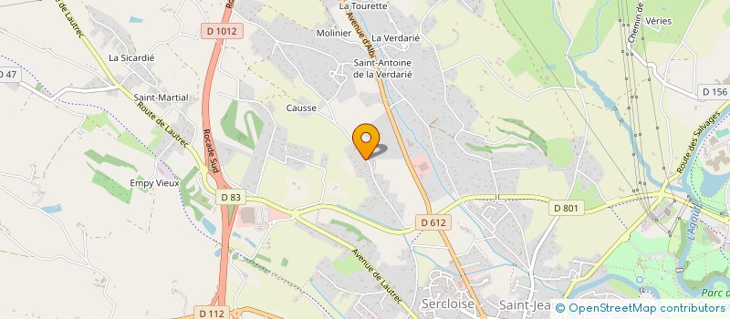 localisation de l'entreprise COOPERATIVE GRIFFES'SUD à CASTRES