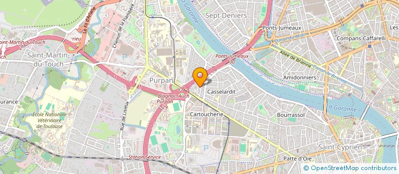 localisation de l'entreprise COOPERATIVE IMMOBILIERE CHEZ à TOULOUSE