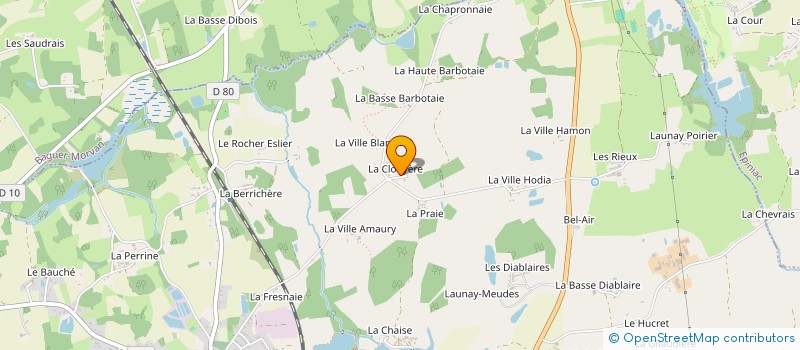 localisation de l'entreprise COOPERATIVE IMMOBILIERE DE LA CLOUYERE  BONNEMAIN