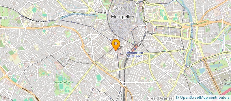 localisation de l'entreprise COOPERATIVE INFORMATIQUE DES MEDECINS à MONTPELLIER