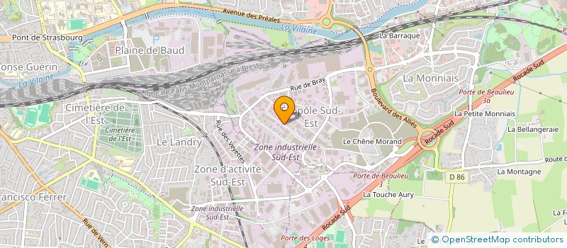 localisation de l'entreprise COOPERATIVE INSTALLATION TECHNIQUE  CESSON-SEVIGNE