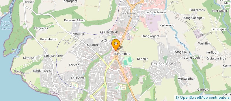 localisation de l'entreprise COOPERATIVE KONKAR'BIO à CONCARNEAU