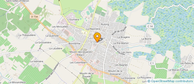 localisation de l'entreprise COOPERATIVE LA CHARENTAISE à SAINT-PIERRE-D OLERON