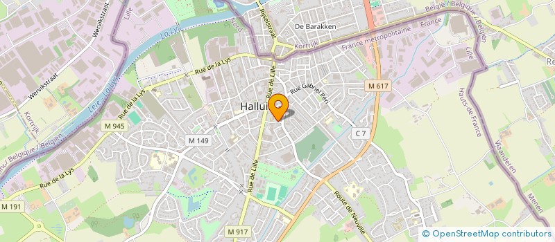 localisation de l'entreprise COOPERATIVE LA SEVE à HALLUIN